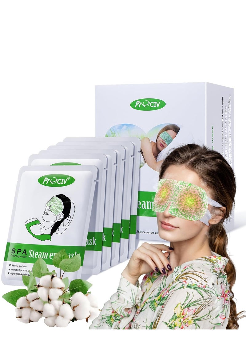 16 Packs Steam Eye Mask,Warm Eye Compress for Dry Eyes Sleep Mask,Hot Auto Heated Eye Masks Relaxing Gifts for Women Moist Heat for Eyes Soothing Eye Fatigue,Disposable Eye Mask for SPA Essentials