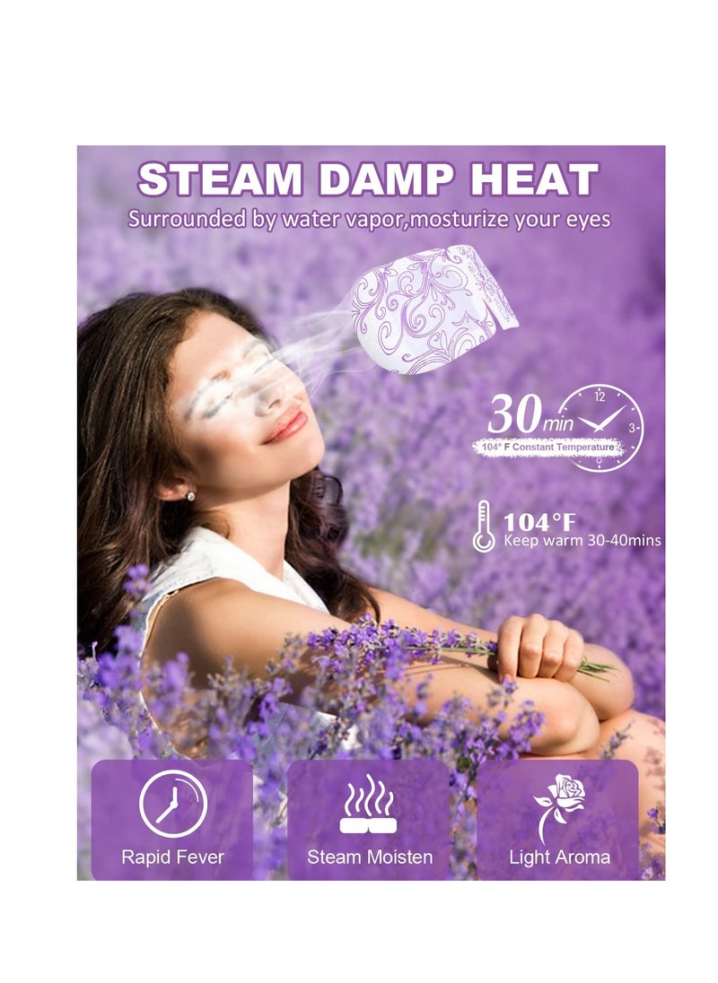 16 Packs Steam Eye Masks for Dry Eyes Self Heated Eye Mask Disposable Sleep Mask Soothing Headache Relief Dry Eye,Hot Warm Compress for Stress Relief Relief Eye Fatigue, Spa Gifts Travel Essentials