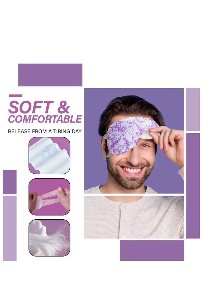 16 Packs Steam Eye Masks for Dry Eyes Self Heated Eye Mask Disposable Sleep Mask Soothing Headache Relief Dry Eye,Hot Warm Compress for Stress Relief Relief Eye Fatigue, Spa Gifts Travel Essentials