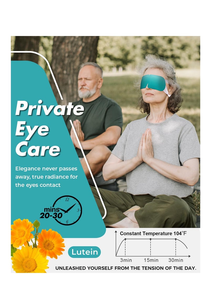 ProCIV 16 Packs Steam Eye Mask Lutein, Heated Eye Masks Relaxing Gifts for Women Soothing Eye Fatigue Hot Sleep Mask, Warm Eye Compress for Dry Eyes, Disposable Eye Mask for Travel Essentials