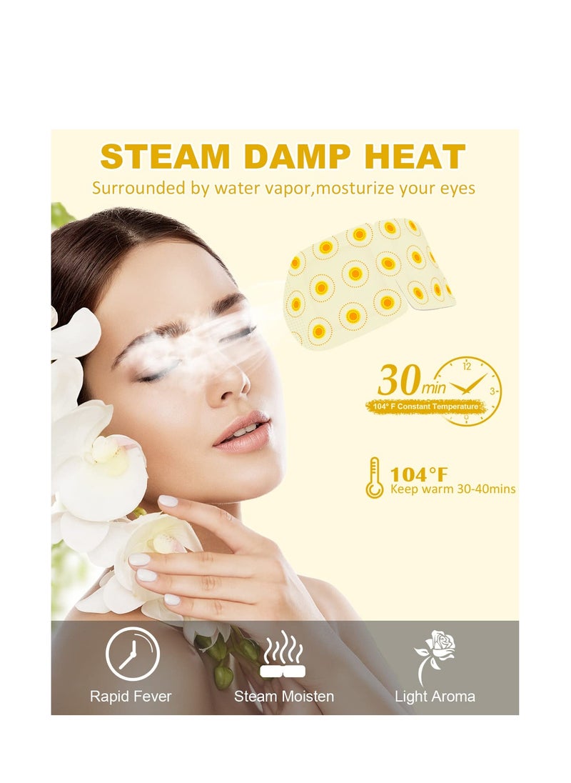 ProCIV 16 Packs Steam Eye Masks for Dry Eyes Heating Eye Mask Warm Compress for Eyes Relief Stress, Eye Fatigue SPA Essential Self Heating Moist Sleep Mask Women's Day Gift