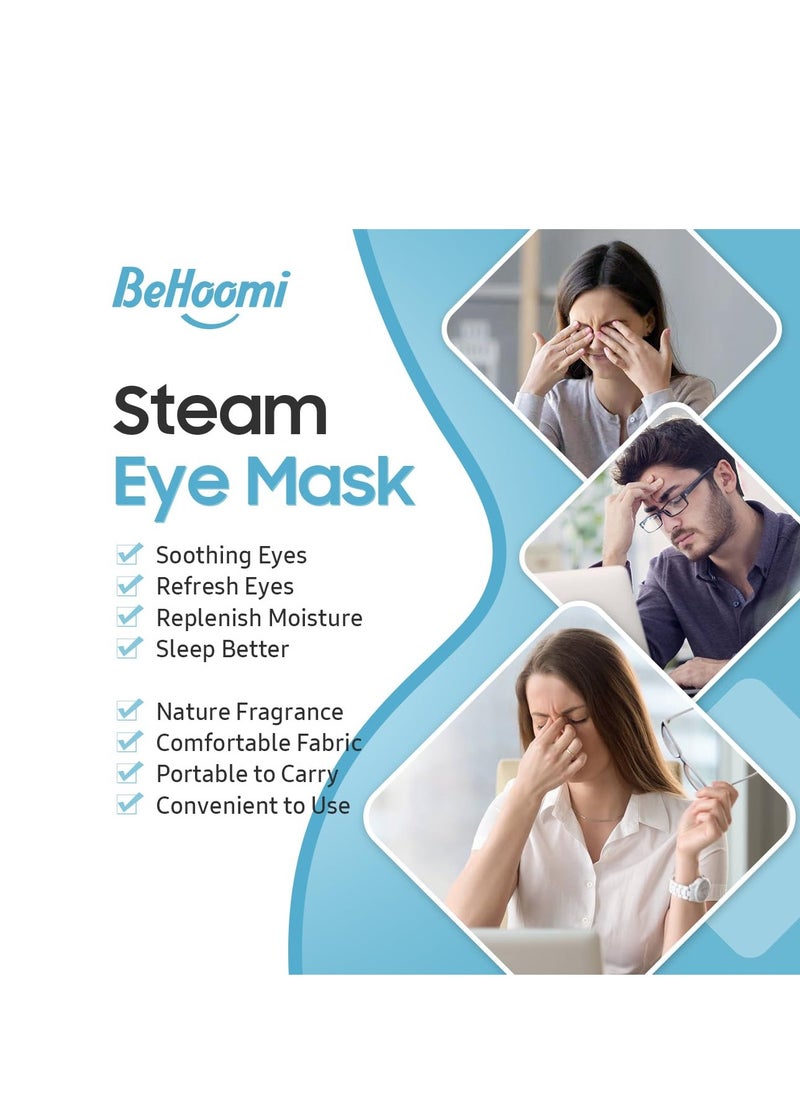 30Packs Steam Eye Mask, Heated Eye Mask Warm Compress for Eyes, Self Heating Disposable Eye Masks for Home Sleep, Spa, Travel Essentials & Relaxation Gifts, Stocking Stuffers (Jasmine)