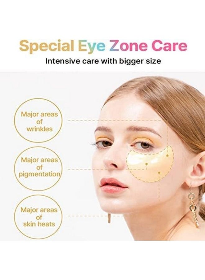 KSECRET Extra Illuminating Eye Gel Patches, 102g/3.45oz. 60pcs (15 full pairs) with VITAMIN C | Korean Skincare | Under Eye Masks for Pigmentation Revoval, Anti-Wrinkles, and Dark Circles…