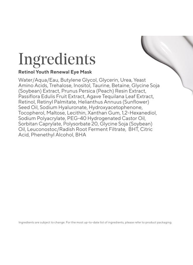 Murad Dr. Zion Retinol Youth Renewal Eye Masks - No-Slip Under Eye Patches for Fine Lines, Wrinkles, Crow’s Feet and Puffy Eyes - Full Absorption Treatment Strips, 5 Pairs