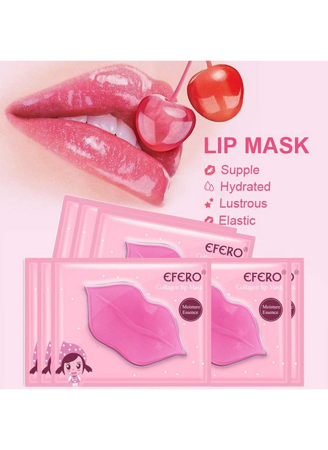 DELISOUL 30 Pack Collagen Crystal Lip Masks and Gold Under Eye Masks Natural Moisturizing Gel Anti-Aging Anti Chapped Hydrating Reducing Puffiness Dark Circles and Wrinkles Lip Eye Pads for Women Men