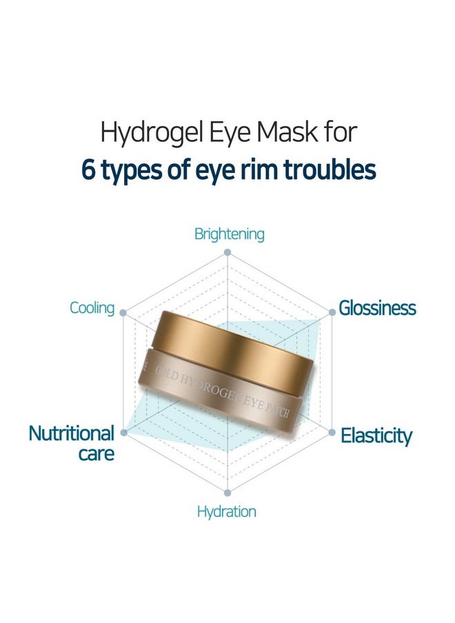 Petitfee Gold Hydrogel Eye Patch, 60 Patches