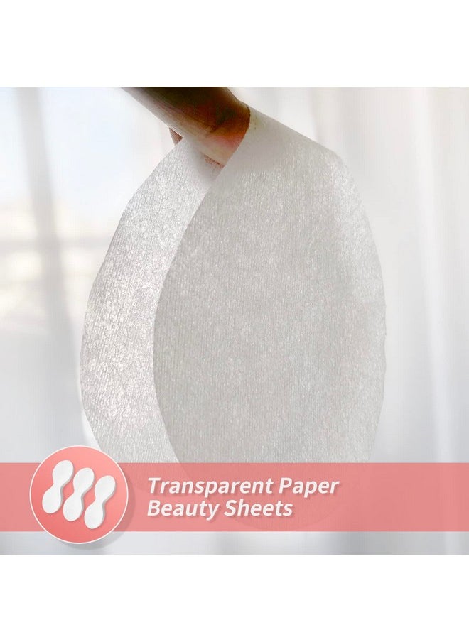 MoyRetty 300 Sheets Disposable Eye Mask-Non Woven Eye Care Cotton, Facial Eye Covers Skincare Spa Paper, Cosmetic Facial Paper Sheet Eye Nose Face Pads for Home Salon Beauty Tools