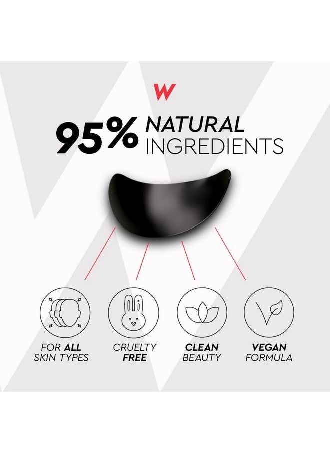 Wolf Project Under Eye Patches (5 pairs) For Dark Circles, Puffy Eyes, and Wrinkles - With Caffeine, Vitamin C and Peptides. Under Eye Masks Reduce Tired Eyes And Under Eye Bags