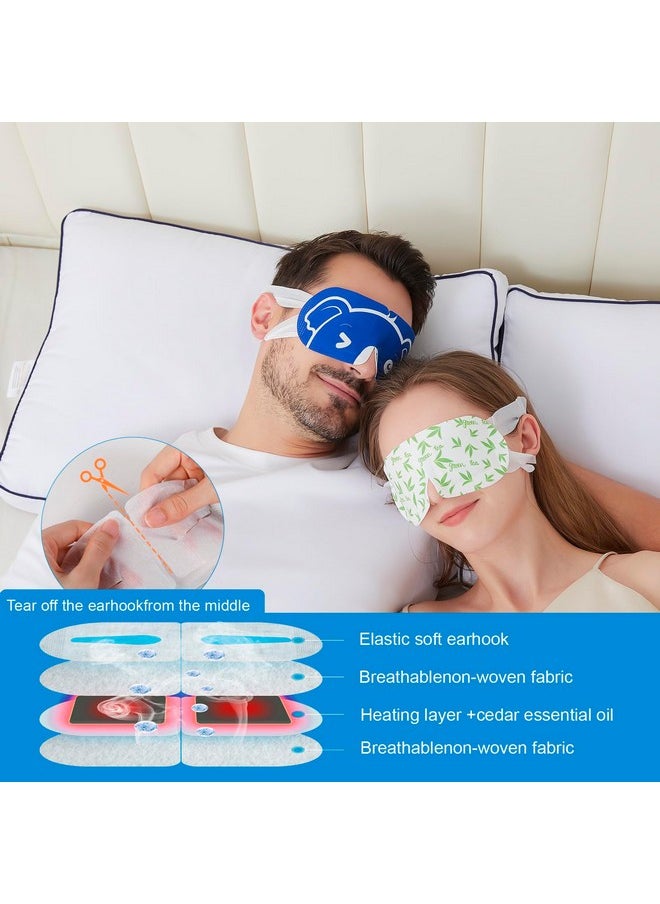 20 Packs Men's Steam Eye Mask,Heated Eye Mask for Dry Eyes Dark Circles Puffy Eyes,Disposable SPA Warm Compress,Travel Essentials & Relaxation Gifts for Men|Teacher|Dad|Boyfriend|Family(Unscented)
