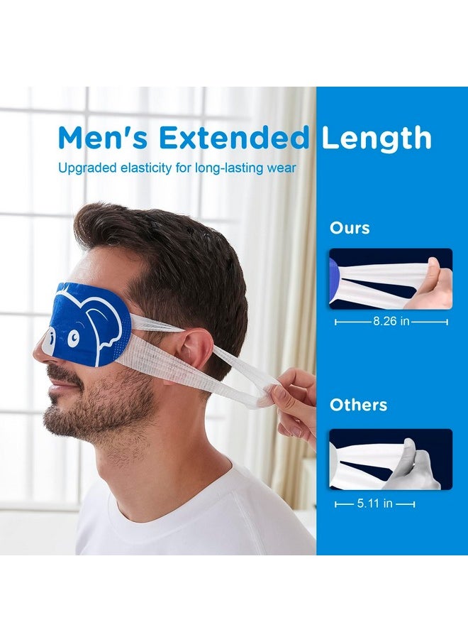 20 Packs Men's Steam Eye Mask,Heated Eye Mask for Dry Eyes Dark Circles Puffy Eyes,Disposable SPA Warm Compress,Travel Essentials & Relaxation Gifts for Men|Teacher|Dad|Boyfriend|Family(Unscented)