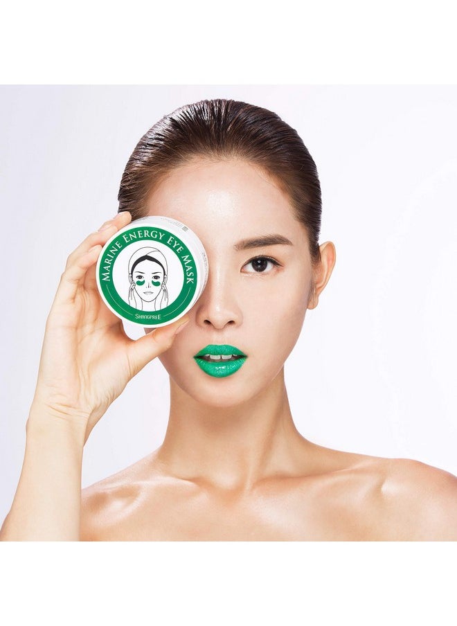 SHANGPREE Eye Mask (30 pair｜60 masks), under eye patches, Premium Korean Skin Care (Marine Energy)