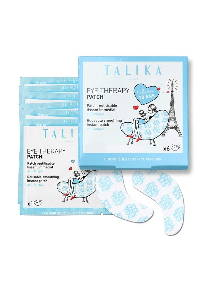 Talika Eye Therapy Patch - Instant Smoothing Under Eye Patches - Mask For Dark Circles Puffiness & Tired Eyes - 6 Refills Reusable Under Eye Patches for Adults Skincare Eye Treatment