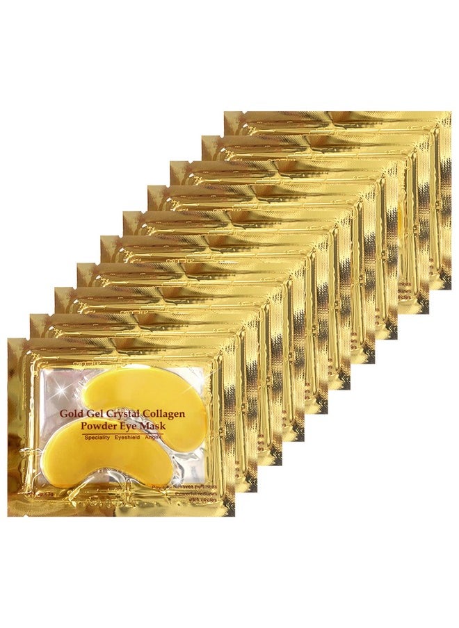 Ruzzut Under Eye Patches - 30 Pairs 24K Gold Moisturizing Under Eye Mask, Anti Aging Collagen Eye Masks Skincare Eye Patches for Puffy Eyes and Dark Circles, Gold