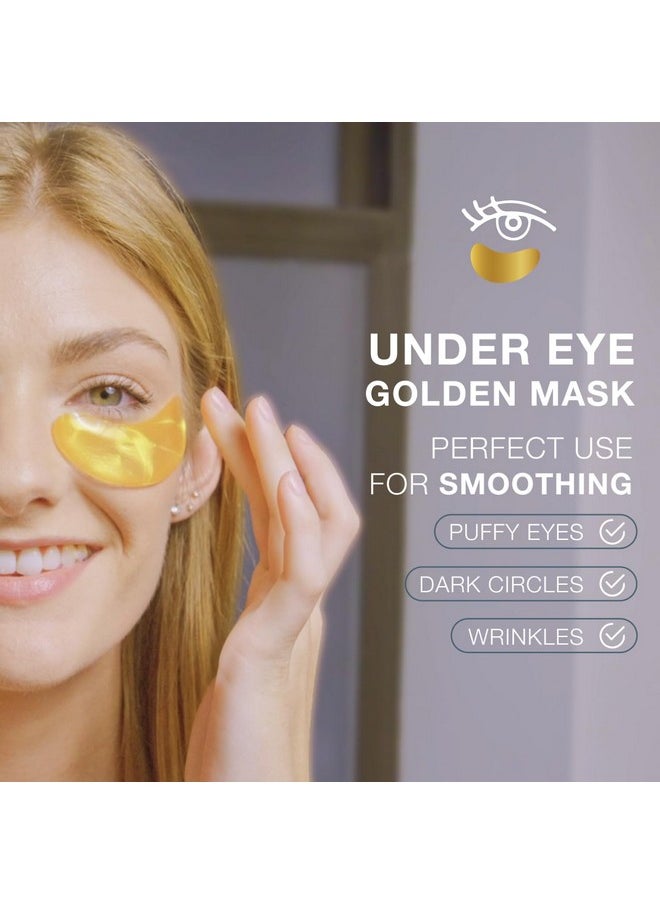 Under Eye Patches for Puffy Eyes and Dark Circles - 24k Gold Under Eye Mask Patches for Puffiness, Beauty & Personal Care Products - Under Eye Masks 20 Pairs Gold Under Eye Patches for Puffy Eyes