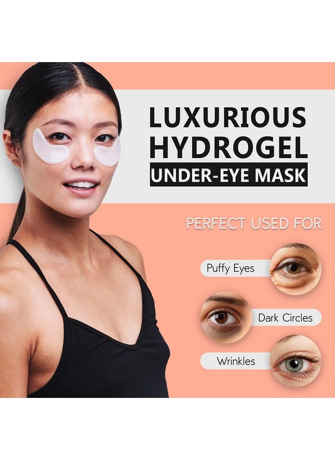 PURE SOL Hydrogel Gold Under Eye Mask - Hyaluronic Acid, Retinol - Anti-aging, Moisturizing and Hydrating - 12 Pairs | Eye Patches for Puffy eyes, Dark Circles - Gifts for Women. Gifts for Mom
