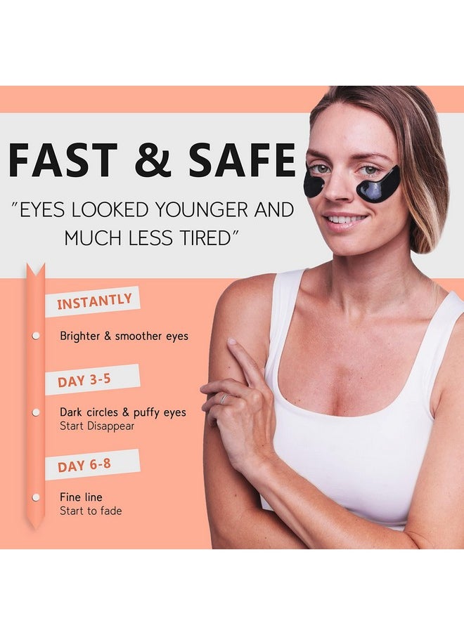 PURE SOL Hydrogel Gold Under Eye Mask - Hyaluronic Acid, Retinol - Anti-aging, Moisturizing and Hydrating - 12 Pairs | Eye Patches for Puffy eyes, Dark Circles - Gifts for Women. Gifts for Mom