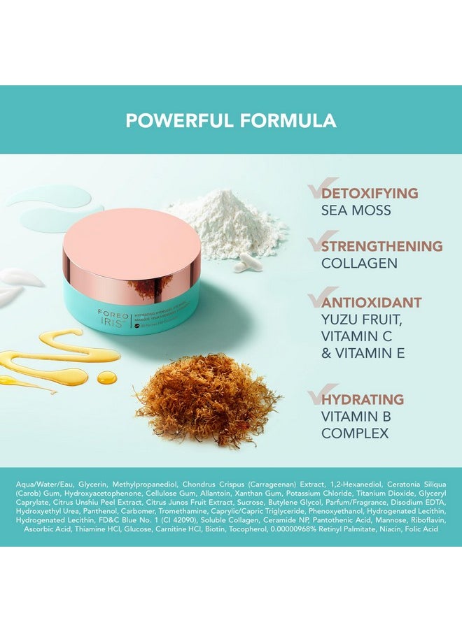 FOREO IRIS Hydrating Hydrogel Eye Mask - Dark Circles Under Eye Treatment for Women & Men - Puffy Eyes Treatment - Hydrating & Refreshing - Vegan - All Skin Types - 60 Under Eye Patches