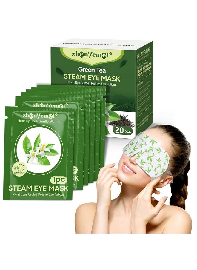ZHENYEMEI 20 Pack Self Heating Eye Mask,6A Silk Cotton Material Steam Eye Mask, Self Heated Warm Compress For Fast Relief Of Dry Eyes, No Microwave Needed, Eye Treatment Products For Dry Eye Relief