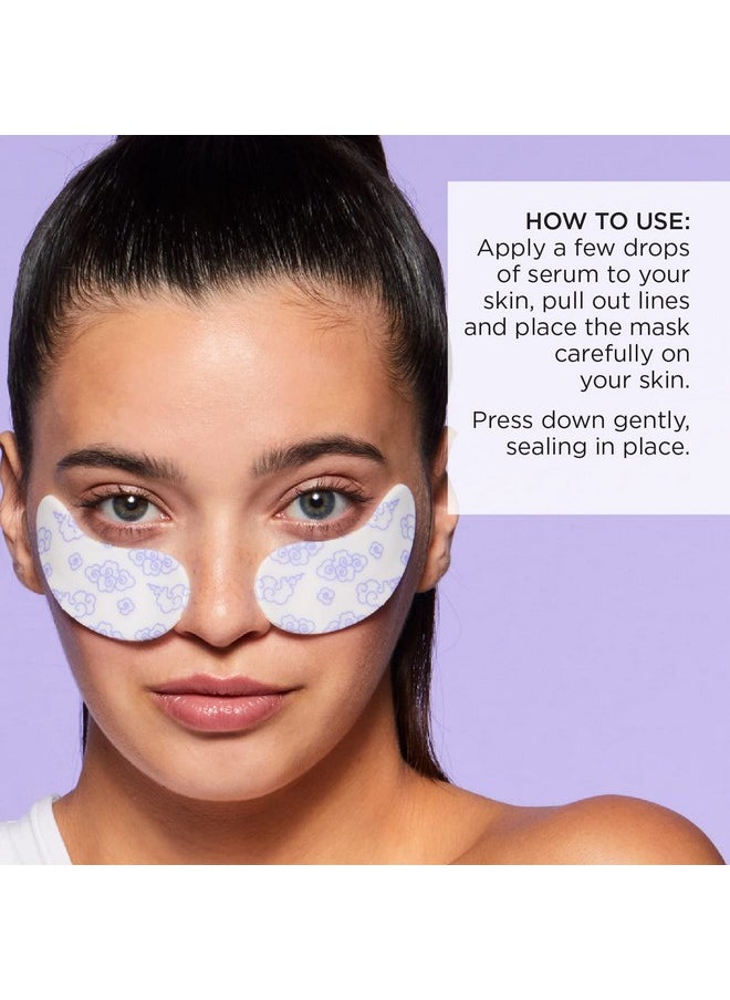 Pacifica Reusable Mask - Under Eye Mask Silicone Face Mask for Fine Lines & Dark Circles, Pair with Serum, Storage Tin Included, Vegan & Cruelty-Free, 2 Pieces