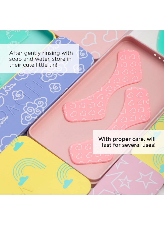Pacifica Reusable Mask - Under Eye Mask Silicone Face Mask for Fine Lines & Dark Circles, Pair with Serum, Storage Tin Included, Vegan & Cruelty-Free, 2 Pieces