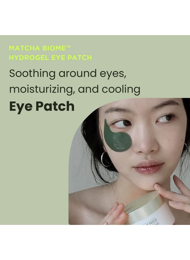 HEIMISH Matcha Biome Hydrogel Eye Patch (60ea) | Eye Patch for Swollen Eyes and Wrinkles | Matcha, flawless skin, Calming, for Swollen Eyes, Antioxidant, Soothing, Vitamins, Kbeauty