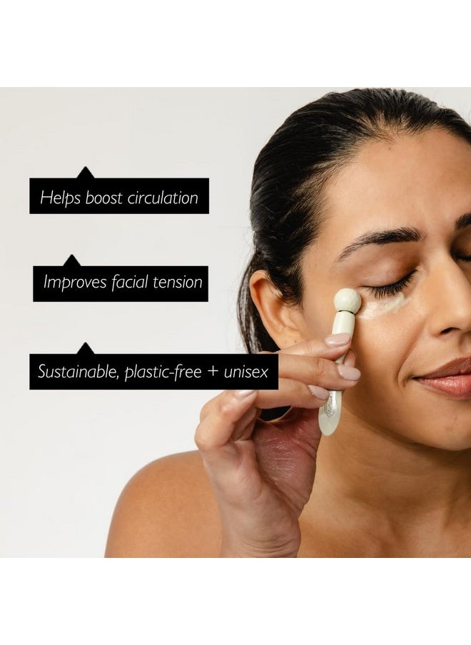UpCircle Eye Roller 1pc - Metal + Plastic-Free - For Dark Circles + Puffy Eyes - With Cooling Effect to Boost Circulation For Healthy Glow - Sustainable + Unisex