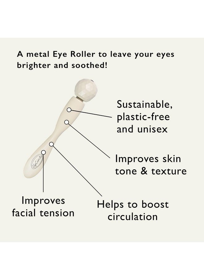 UpCircle Eye Roller 1pc - Metal + Plastic-Free - For Dark Circles + Puffy Eyes - With Cooling Effect to Boost Circulation For Healthy Glow - Sustainable + Unisex