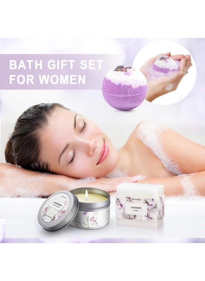 Gifts for Women, Birthday Gifts for Women Spa Gifts Baskets for Women Bubble Bath and Body Gifts Set for Women Lavender Gifts for Mom Her Female Sister Mother Teacher Wine Tumbler Purple Gifts