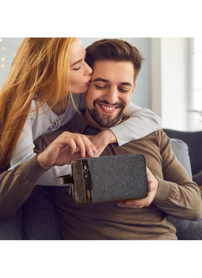 YARD HOUSE All Natural Bath and Body Spa Gift Basket Set for Men - Ocean Breeze - Luxury Men's Skin Care Kit For Him in Toiletry Bag for Relaxation, Revitalization, Exfoliating, Cleansing