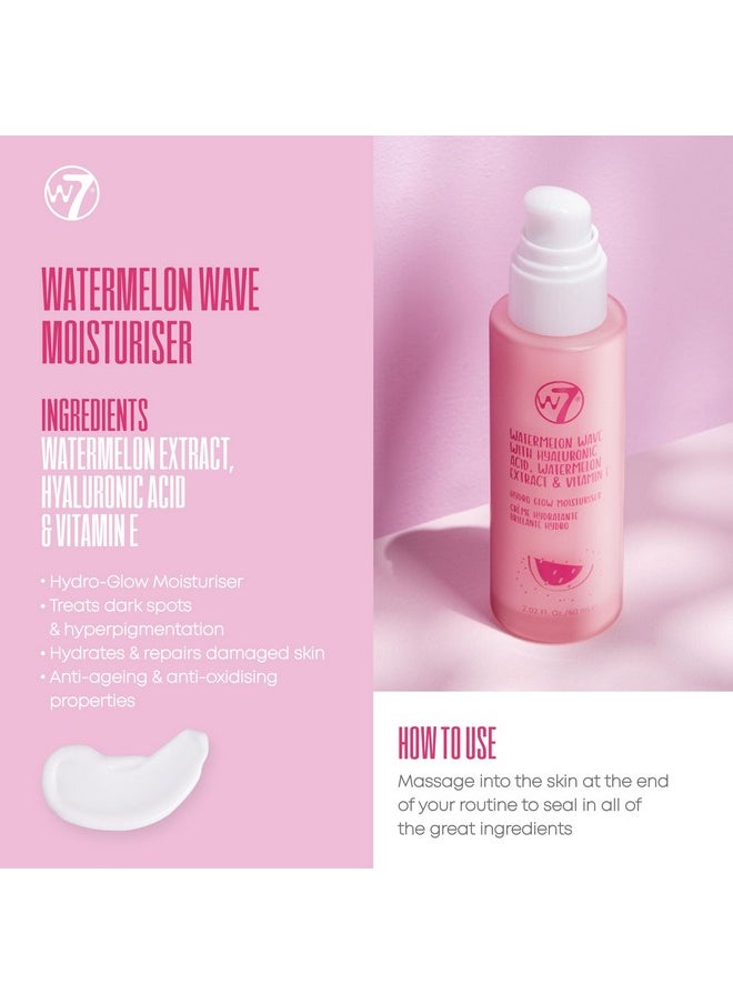 W7 Skin Refresh Essential Skincare Set - 4-Step Daily Routine Gift Set, Contains: Hydrating Cleanser, Soothing Toner, Anti-Ageing Serum and Repairing Moisturizer, Suitable For All Skin Types