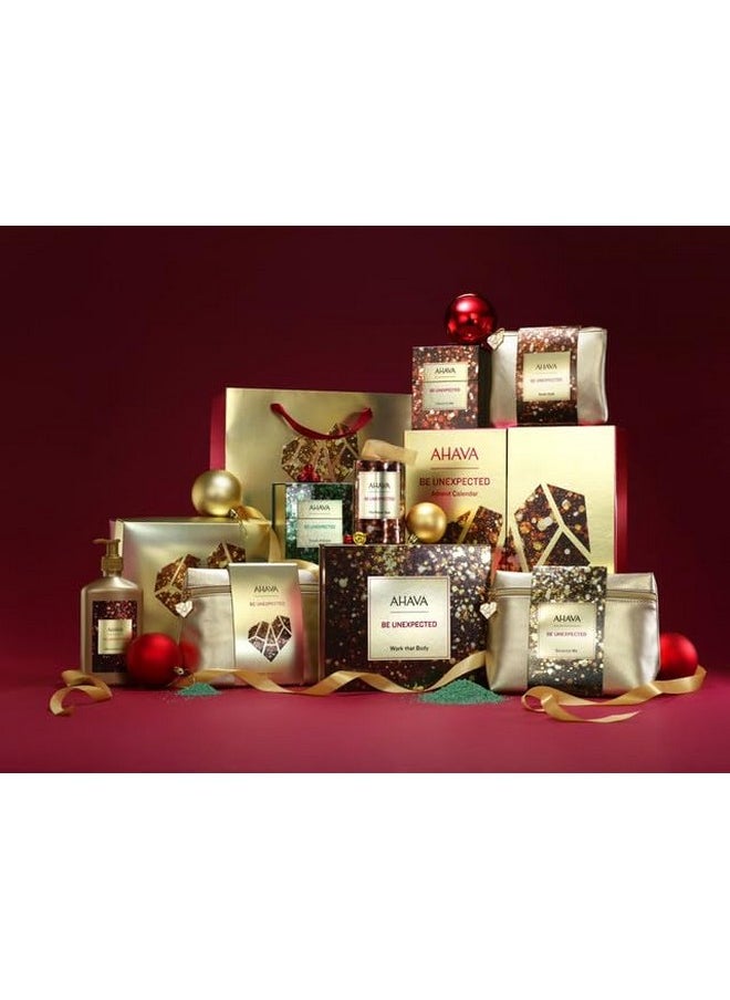 AHAVA Three’s A Charm Gift Set - Includes Mineral Body Lotion, Mineral Hand Cream & Mineral Shower Gel, Enriched with Exclusive Dead Sea Mineral Blend Osmoter, 3 x 1.3 Fl.Oz