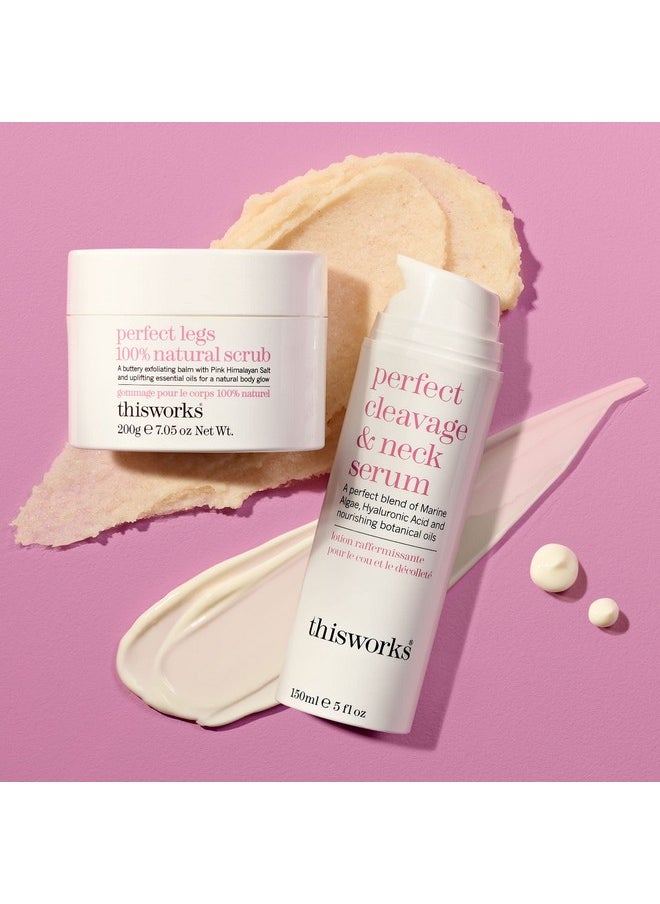 THISWORKS Prep and Glow Gift Set - Travel Size Kit with Perfect Legs Skin Miracle and Perfect Heels Rescue Balm Foot Cream - Nourishing & Hydrating Bodycare Duo