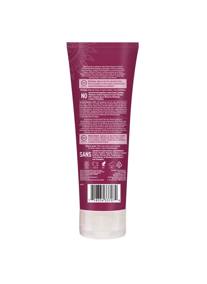 Desert Essence Red Raspberry Shampoo and Conditioner Bundle with Aloe Leaf Juice, Jojoba, Vitamin B-5 and Shea Butter, 8 fl. oz. and 8 fl. oz. Each
