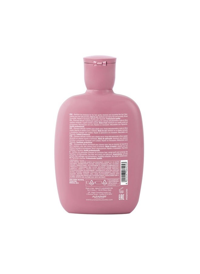 Alfaparf Milano Semi di Lino Moisture Nutritive Shampoo and Conditioner Set for Dry Hair - Sulfate Free Moisturizing Shampoo and Conditioner - Safe on Color Treated Hair - Adds Shine and Softness