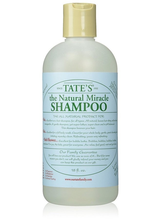 Tate's Natural Miracle Shampoo 18 fl oz & Conditioner 18 fl oz
