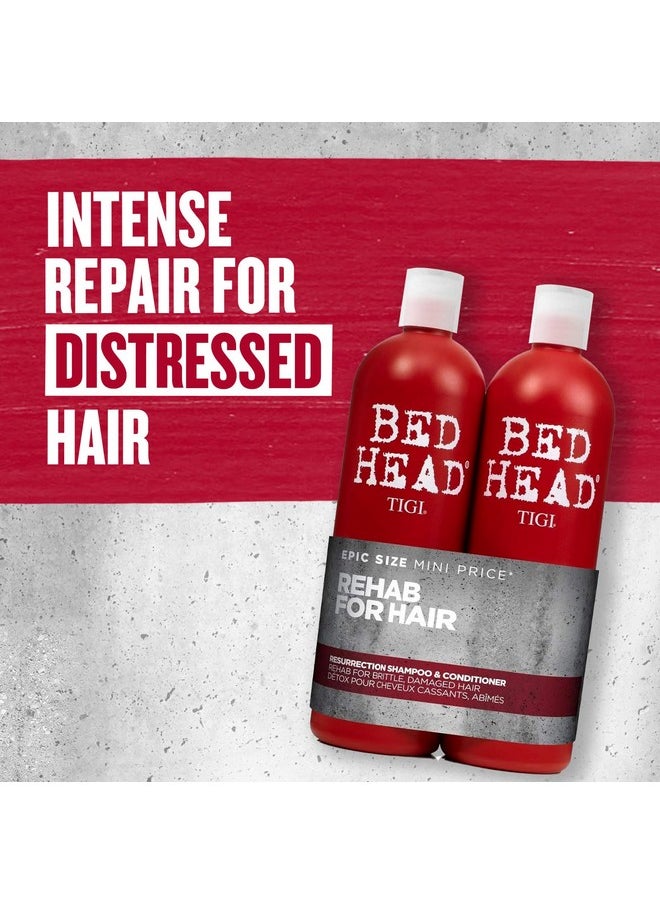 Tigi Bed Head Urban Anti+dotes Resurrection Shampoo & Conditioner Damage Level 3, 25.36 Ounce(Pack of 2)