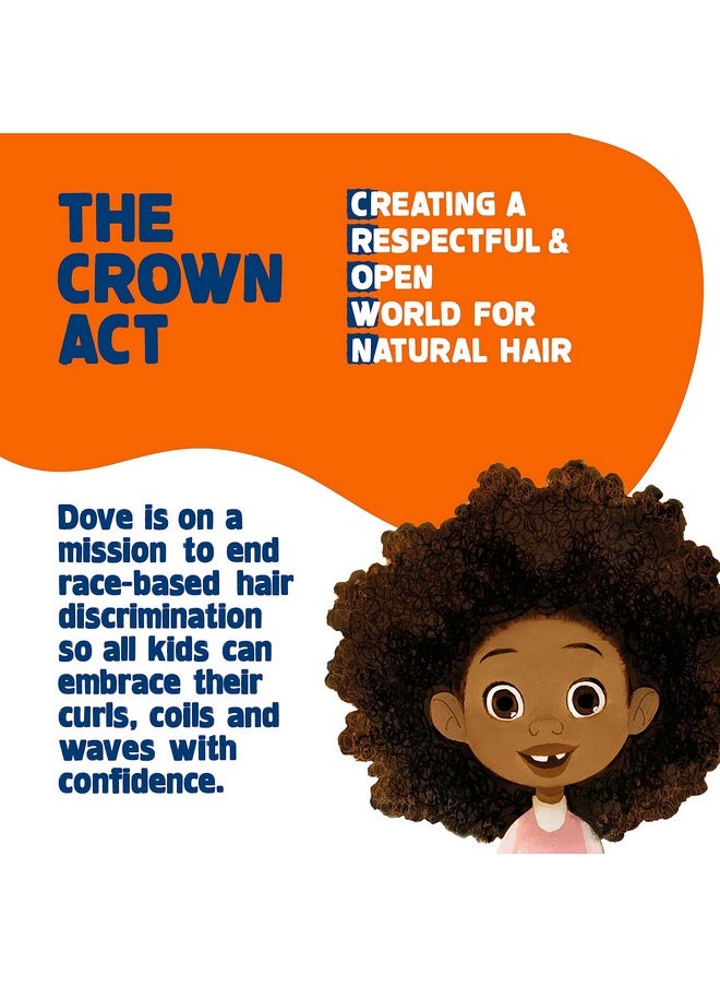 Dove Shampoo and Conditioner Set + Detangler Spray for Kids - Kids Hair Love Collection, Shampoo and Conditioner, Curly and Wavy Hair Products (3 Piece Set)