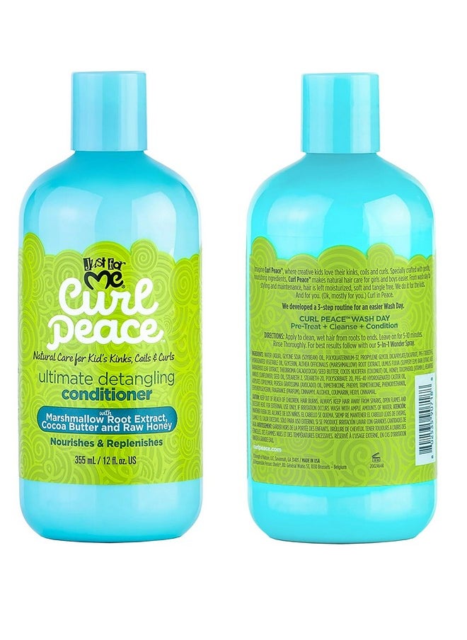 Just For Me Kids Curl Peace Hair Products Combo (SHAMPOO, CONDITIONER & WONDER SPRAY)
