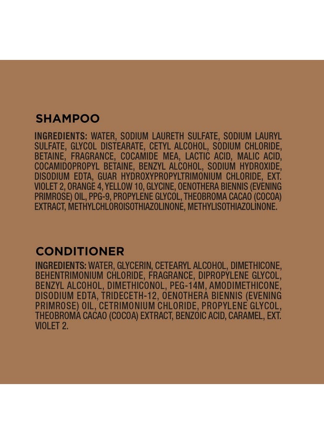 John Frieda Midnight Brunette Visibly Deeper Shampoo and Conditioner Set with Evening Primrose Oil and Cocoa for Color-Treated Hair (8.3 oz, Pack of 2)