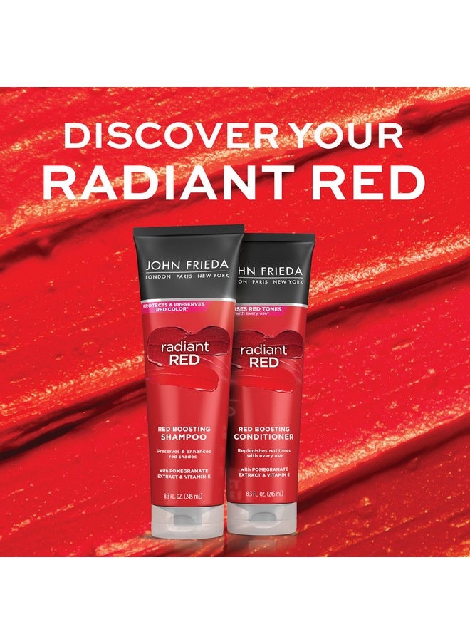 John Frieda Radiant Red Shampoo & Conditioner Bundle, Enhancing Shampoo & Conditioner, Helps Enhance Shades, with Pomegranate and Vitamin E