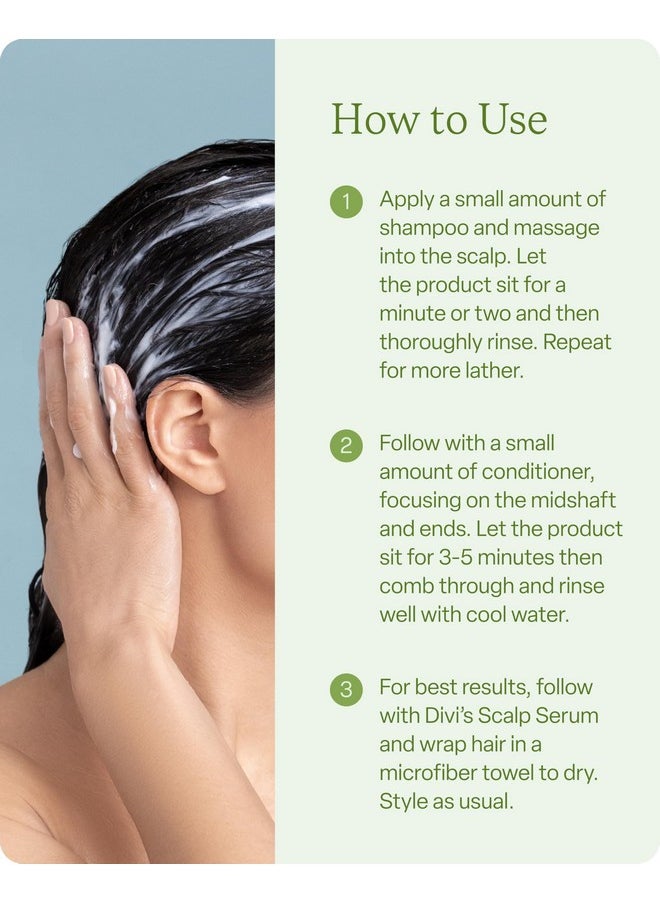 divi Volumizing Shampoo and Conditioner Set for Women and Men - Lightweight Hair Care Duo for Fine and Thinning Hair - Adds Volume, Lift, and Bounce - Strengthens and Nourishes Hair, 2 x 12 Fl Oz
