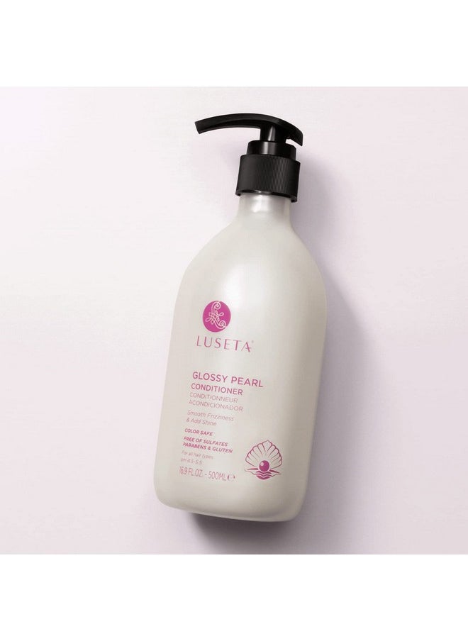 Luseta Glossy Pearl Conditioner for Smoothing and Nourishing Frizzy, Deep Moisturizing Conditioner with Pearl Extract, Awakening shine for Dull hair 16.9 fl.oz.
