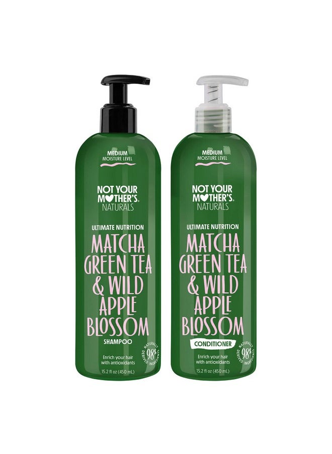 Not Your Mother's Naturals Essential Nourish Shampoo & Conditioner Set - 15.2 fl oz - Sulfate-Free Hair Products - Matcha Green Tea & Apple Blossom