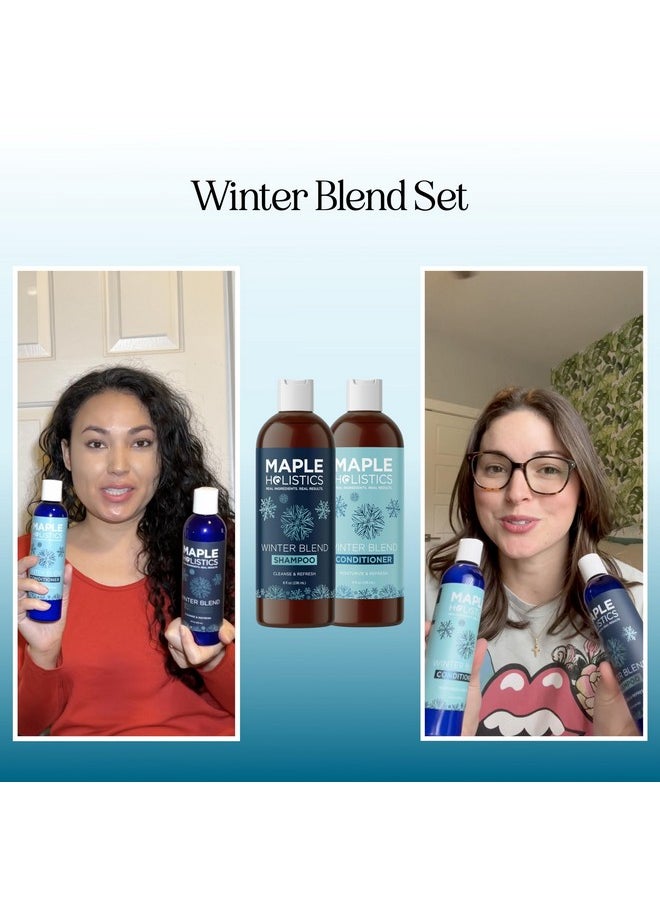 Sulfate Free Hard Water Shampoo and Conditioner - Hard Water Hair Treatments of Product and Minerals with Five Mint Essential Oils for Replenishing Hydration and Hair Shine - Paraben & Cruelty Free