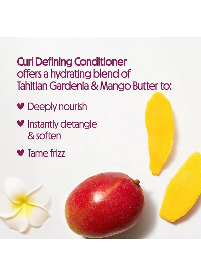Not Your Mother's Naturals Moisturize & Enhance Curl Definition Shampoo, Conditioner, & Detangler (3-Pack) - Tahitian Gardenia Flower & Mango Butter