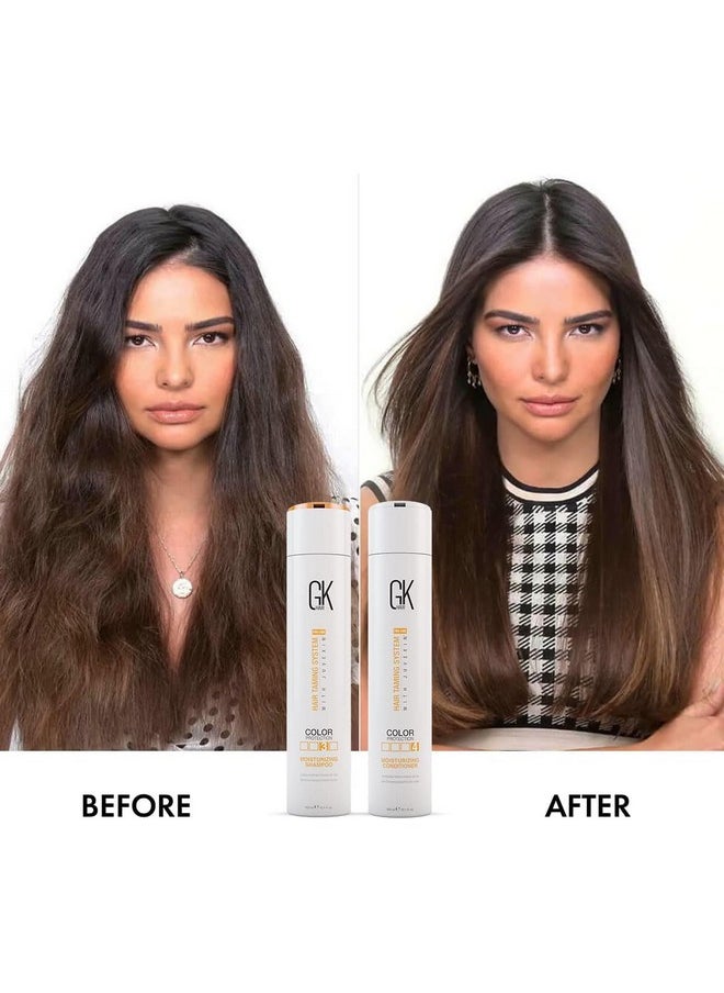 GK HAIR Global Keratin Moisturizing Shampoo and Conditioner Sets (10.1 Fl Oz/300ml) for Color Treated Hair - Daily Use Cleansing Dry to Normal Sulfate Paraben-Free - All Hair Types for Men and Women
