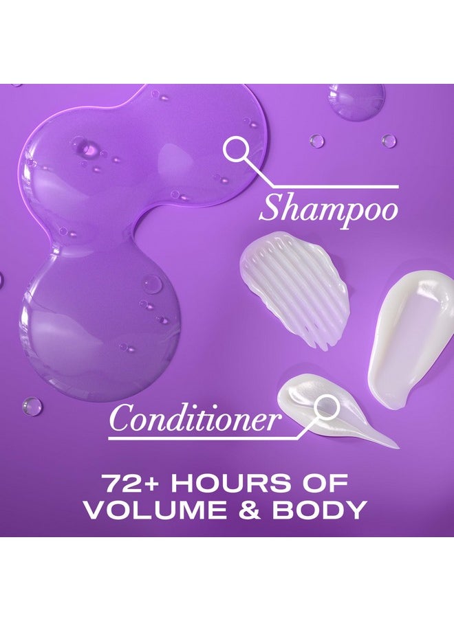 OGX Thick & Full + Biotin & Collagen Extra Strength Volumizing Shampoo + Conditioner with Vitamin B7 & Hydrolyzed Wheat Protein for Fine Hair, 25.4 oz Pack of 2