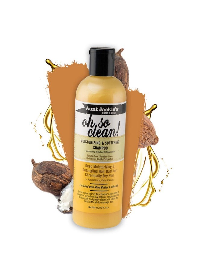Aunt Jackie's Oh so Clean! Shampoo & Quench Leave-in Conditioner 12 Oz Each
