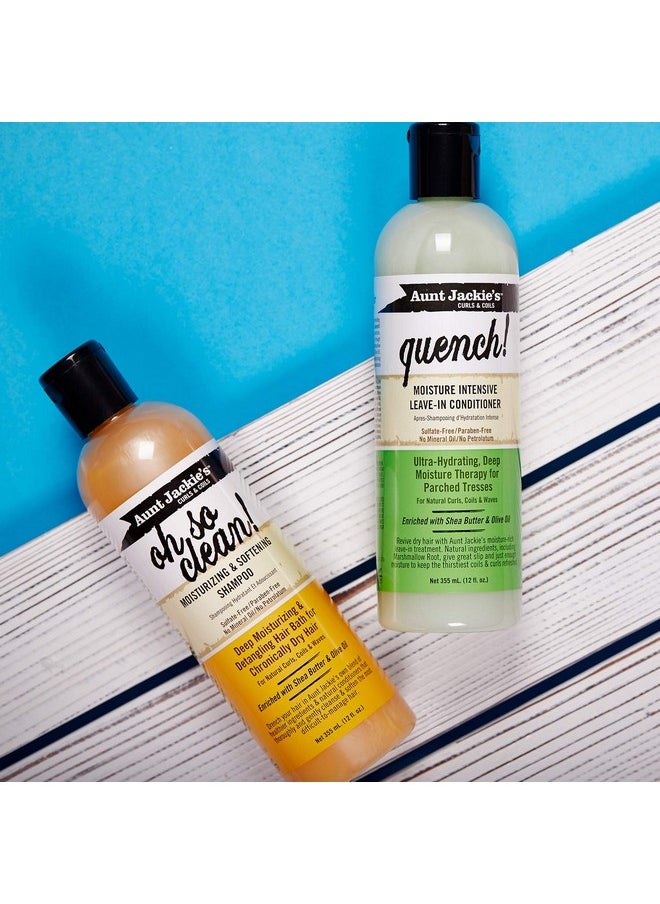Aunt Jackie's Oh so Clean! Shampoo & Quench Leave-in Conditioner 12 Oz Each