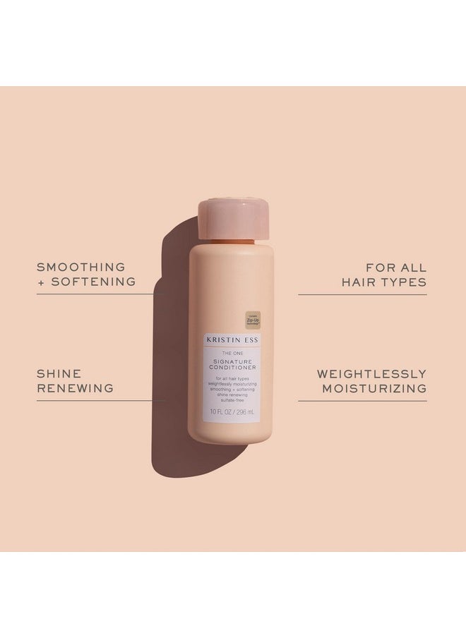 Kristin Ess Signature Salon Sulfate Free Shampoo Conditioner Set for Moisture, Softness + Shine - Anti Frizz - Vegan + Color Safe - Clarify, Hydrate + Repair Oily, Dry, Fine, Curly, Coily + Thick Hair